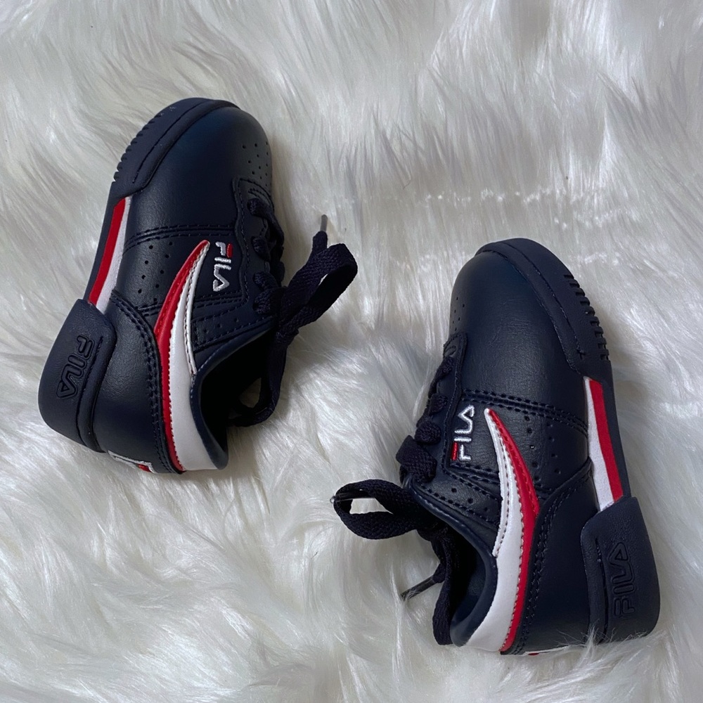 💎Toddler Blue/red/white Fila size 5